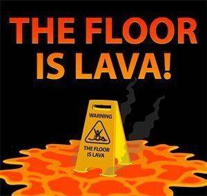 Floor is Lava Jumping Challenge