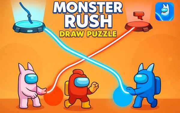 Monster Rush: Draw Puzzle Adventure Online Game